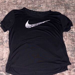 Nike Women's Black and White Short Sleeve Tee